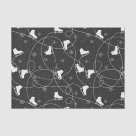 Abbildung Skate Skaten auf fast schwarz-grau Seidenpapier