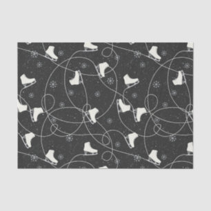 Abbildung Skate Skaten auf fast schwarz-grau Seidenpapier