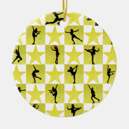 ABBILDUNG SKATEN CHRISTMAS QUEEN KERAMIK ORNAMENT