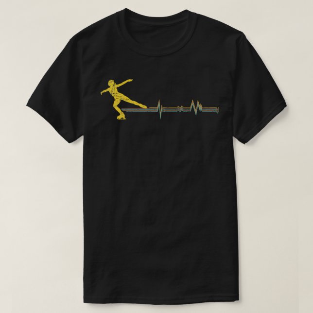 Abbildung Skaten EKG Heart Line T-Shirt (Design vorne)