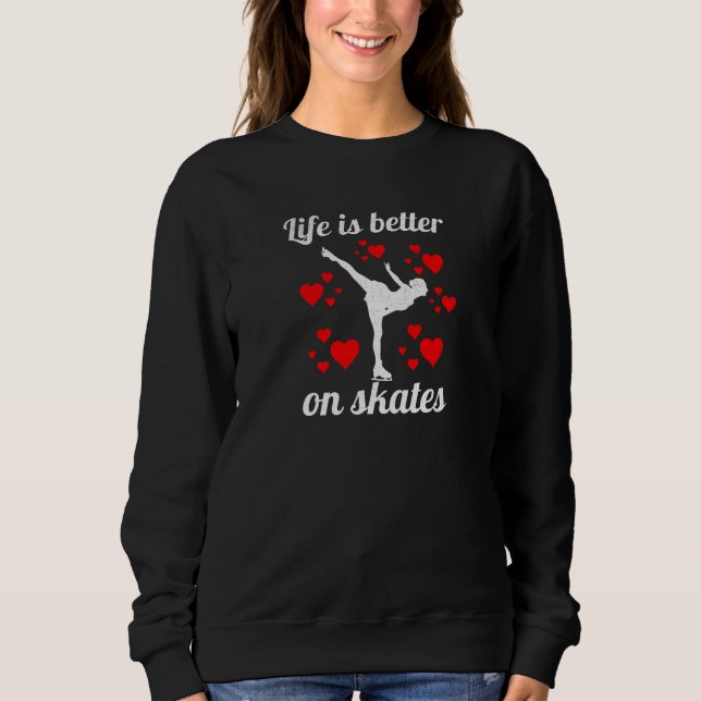 Abbildung Skaten-Geschenke für Girls Ice Abbildung Sweatshirt (Vorderseite)