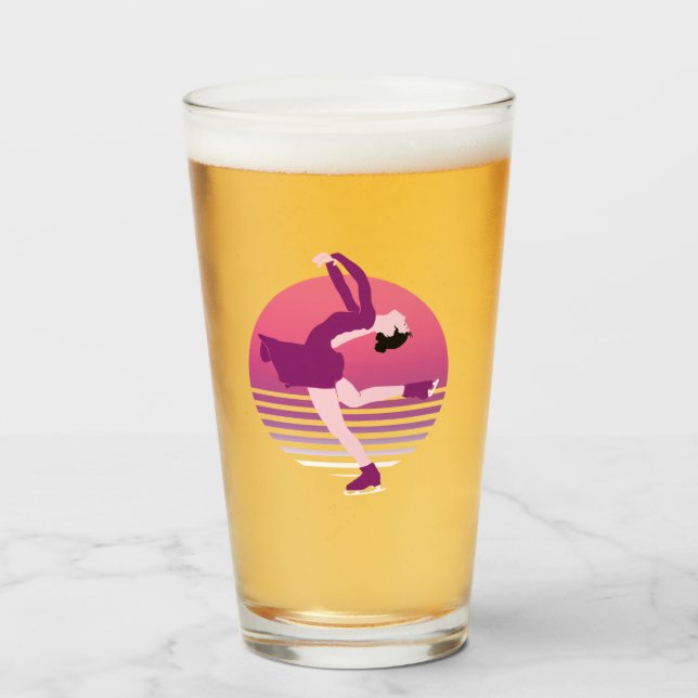 Abbildung Skaten Girl - Art Ice Dancing Glas (Vorne (Gefüllt))