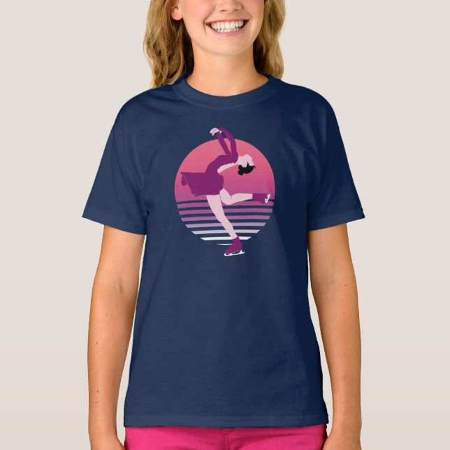 Abbildung Skaten Girl - Art Ice Dancing T-Shirt (Vorderseite)