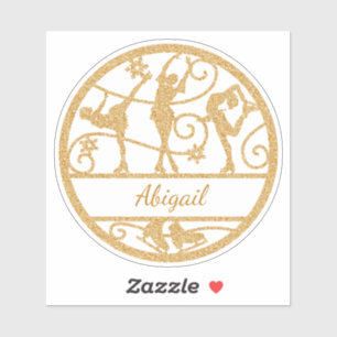 Abbildung Skaten Individuelle Name Vynil Aufkleber