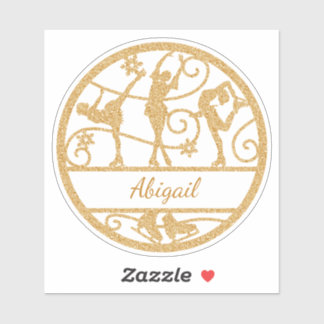 Abbildung Skaten Individuelle Name Vynil Aufkleber