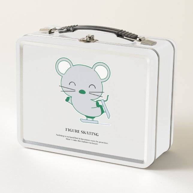 Abbildung Skaten Metall Brotdose (Vorderseite)