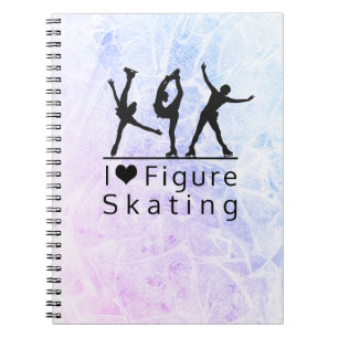 Abbildung Skaten Notebook: Rosa bis blau Notizblock