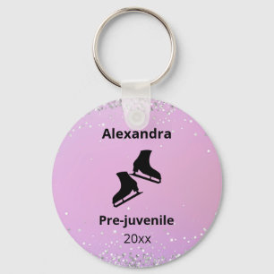 Abbildung Skaten-Prüfstand Jahr rosa Schlüsselanhä Schlüsselanhänger