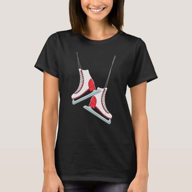 Abbildung Skaten Shot Ice Skater Instructor Skate  T-Shirt (Vorderseite)