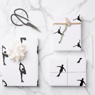Abbildung Skaten Silhouette Packpapier Set von 3 Geschenkpapier Set