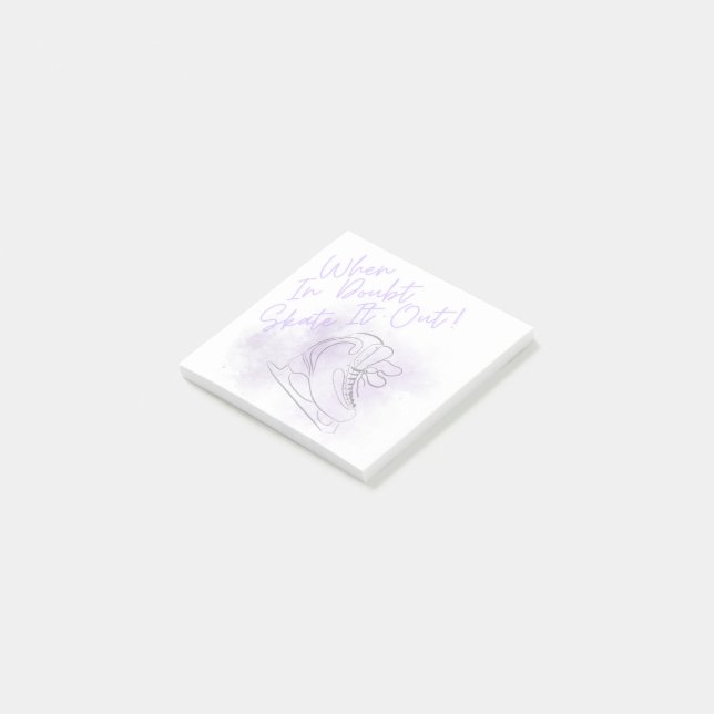 Abbildung Skaten Sticky Notes Post-it Klebezettel (angewinkelt)