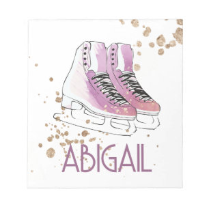 "Abbildung Skaten", weich rosa Notizblock