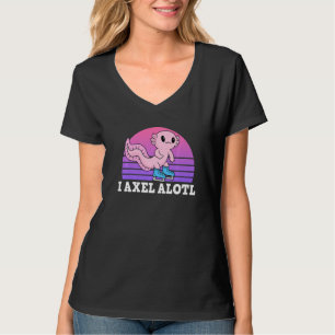 Abbildung Skater I Axel Alotl Ice Skaten Axolotl T-Shirt