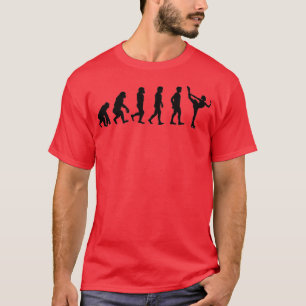 Abbildung Skater in evolutionärem Design T-Shirt