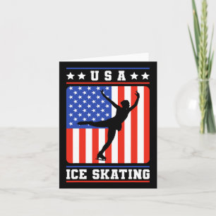 Abbildung Skater Usa Ice Skaten Karte