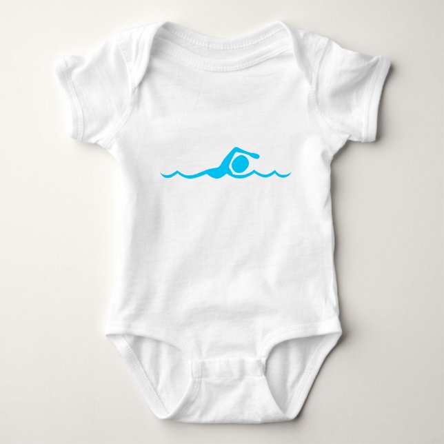Abbildung: Sky Blue Baby Strampler (Vorderseite)