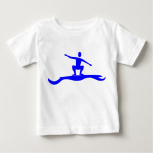 Abbildung Surfen: Blau Baby T-shirt