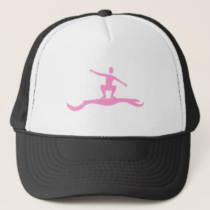 Abbildung Surfen: Rosa Truckerkappe
