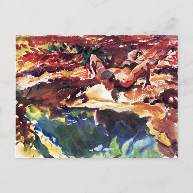 Abbildung und Pool von Sargent Postkarte (Vorderseite)