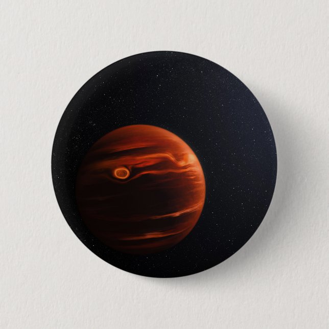 Abbildung von Exoplanet VHS 1256 B und seinen Ster Button (Vorderseite)