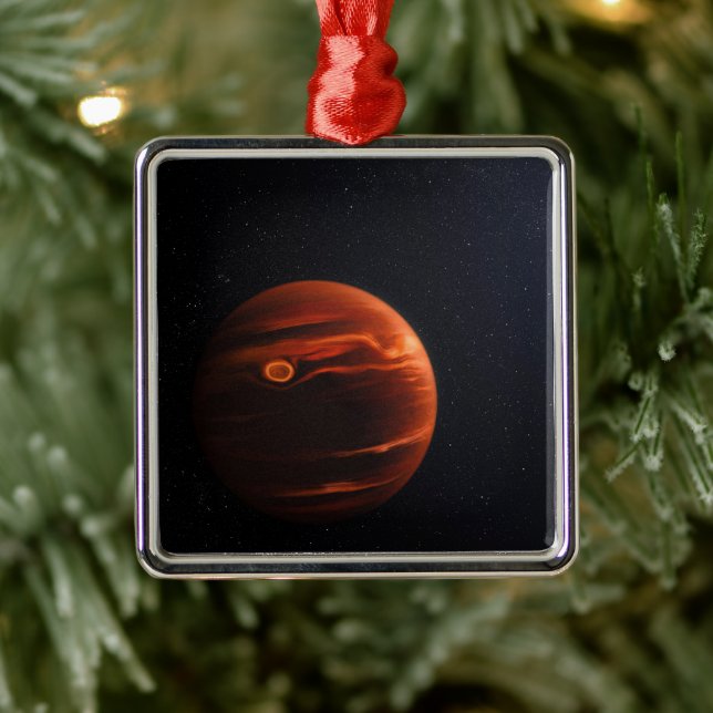 Abbildung von Exoplanet VHS 1256 B und seinen Ster Ornament Aus Metall (Baum)