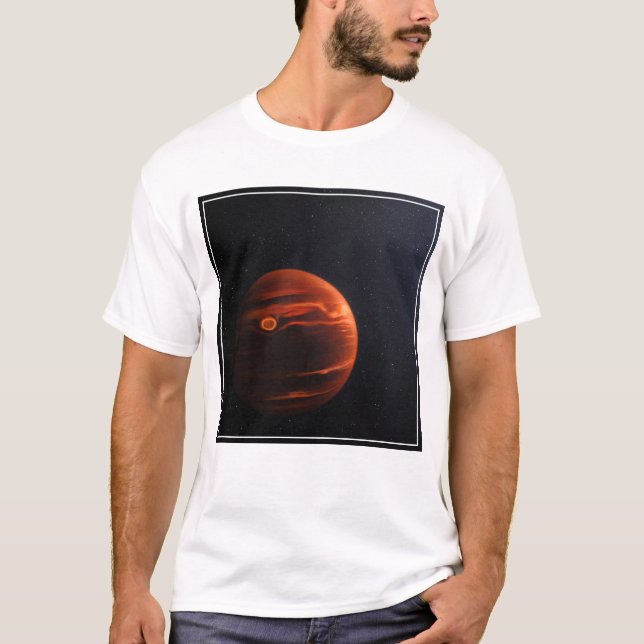 Abbildung von Exoplanet VHS 1256 B und seinen Ster T-Shirt (Vorderseite)