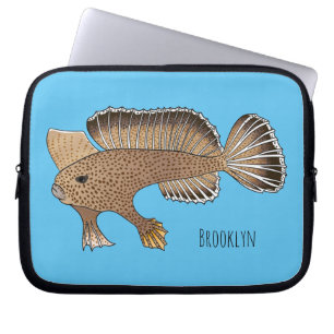 Abbildung von Handfish Cartoon Laptopschutzhülle