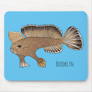 Abbildung von Handfish Cartoon Mousepad