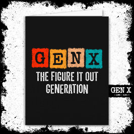 Abbildung X Generation X Gen Xer Funny Gen X Karte