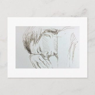 Abbildung Zeichnend Sketch-Postkarte Postkarte