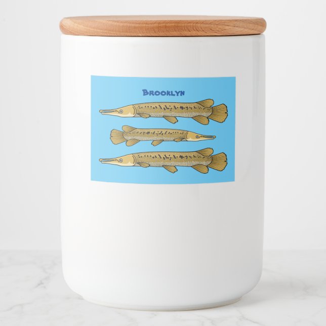 Abbildung zum Cartoon von Alligator Lebensmitteletikett (Vorderseite)