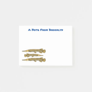 Abbildung zum Cartoon von Alligator Post-it Klebezettel