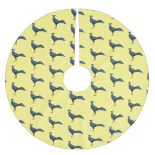 Abbildung zum Cartoon von siamesischen Feuervögeln Polyester Weihnachtsbaumdecke