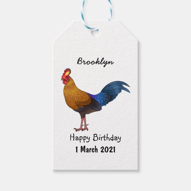 Abbildung zum Cartoon von Sri Lankischer Dschungel Geschenkanhänger (Vorderseite)