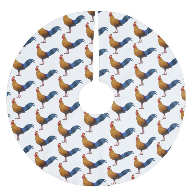 Abbildung zum Cartoon von Sri Lankischer Dschungel Polyester Weihnachtsbaumdecke (Vorderseite)