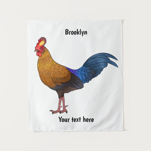 Abbildung zum Cartoon von Sri Lankischer Dschungel Wandteppich (Vorderseite)