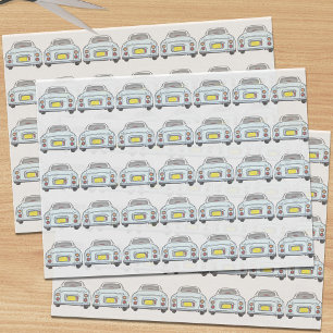 Abbildungen Blasses Aqua Figaro Papier zum Autogew