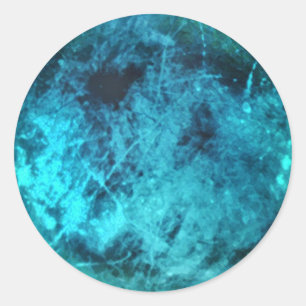 Abbildungen der salzhaltigen radioaktiven Oberfläc Runder Aufkleber