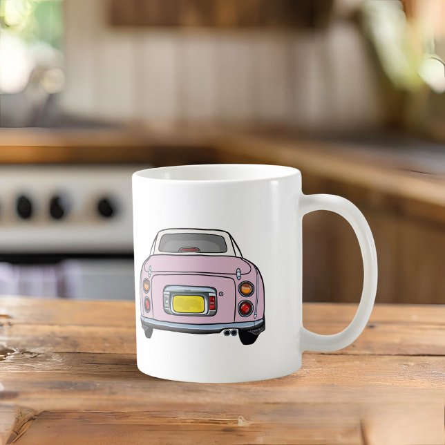 Abbildungen Name Rosa Figaro Auto Tasse (Cute pink figaro car coffee mug with space for your name or your pink figgy)