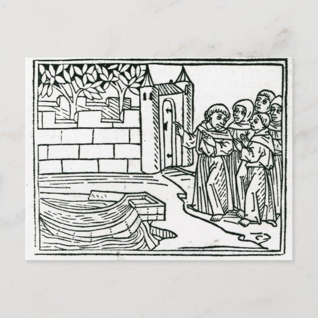 Abbildungen von "Die Reise von St. Brendan" Postkarte (Vorderseite)