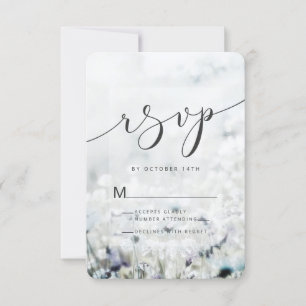 Abblendende Wildblumen von Meadow Song in Field Bo RSVP Karte