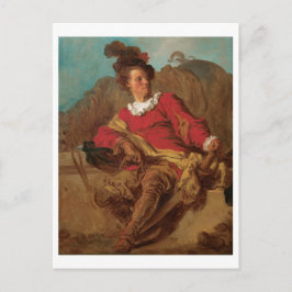 Abbot Dressed als Spaniard von Fragonard Postkarte