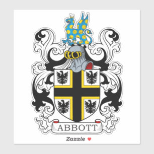 Abbott Familienwappen Aufkleber
