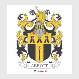 Abbott Familienwappen Aufkleber