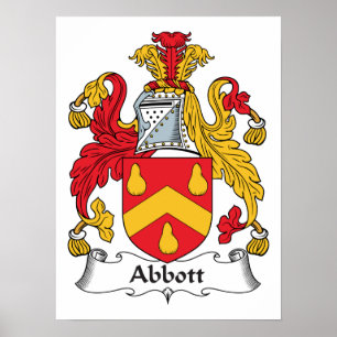 Abbott Familienwappen Poster