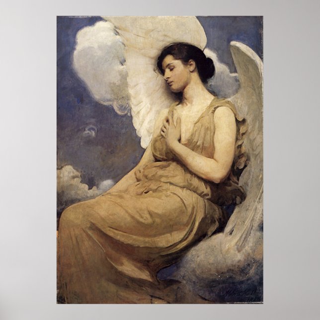 Abbott Handerson Thayer Winged Abbildung Poster (Vorne)