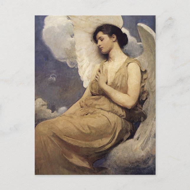 Abbott Handerson Thayer Winged Abbildung Postkarte (Vorderseite)