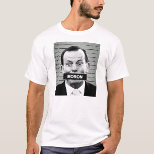 Abbott IDIOT Mugshot - Shirt *WHITE*