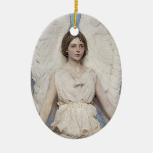 Abbott Thayer Engel Vintage viktorianische Kunst Keramik Ornament