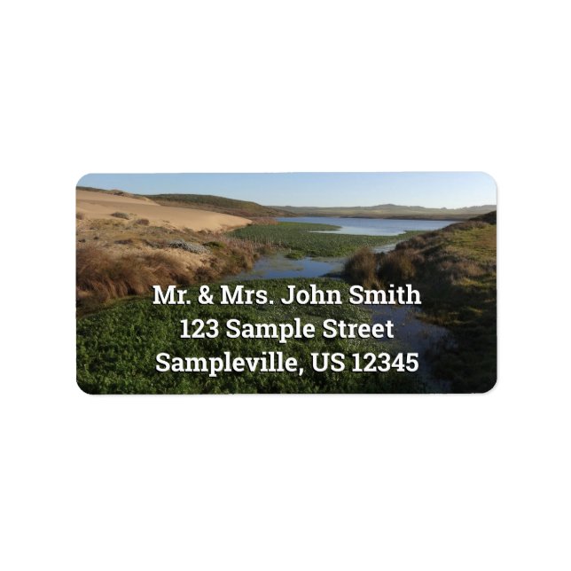 Abbotts Lagoon I an Point Reyes National Seashore Adressaufkleber (Vorne)